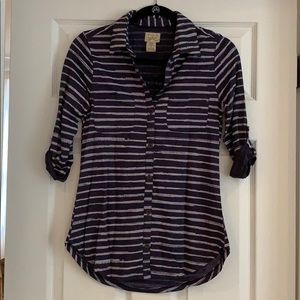 Purple Stripped Button Down